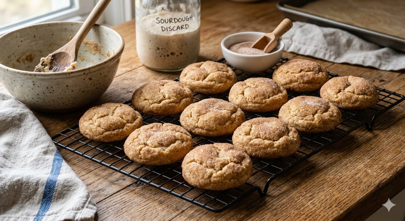 Sourdough Snickerdoodles
